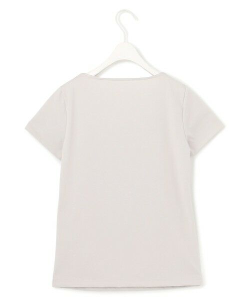 L size ONWARD(大きいサイズ) / エルサイズオンワード カットソー | 【洗える】 スーペリアジャージー Uネック半袖プルオーバー | 詳細4