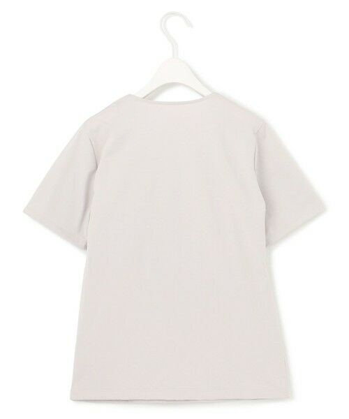 L size ONWARD(大きいサイズ) / エルサイズオンワード カットソー | 【洗える】 スーペリアジャージー Vネック半袖プルオーバー | 詳細1