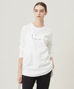 L size ONWARD(大きいサイズ) / エルサイズオンワード カットソー | シンプルジャージープリントTシャツ