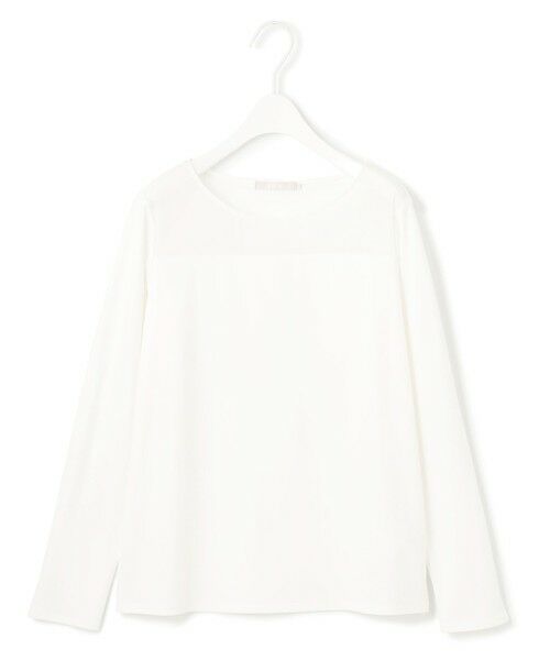 L size ONWARD(大きいサイズ) / エルサイズオンワード カットソー | 【洗える】 PlaXフィラメントジャージー シアーコンビカットソー | 詳細17