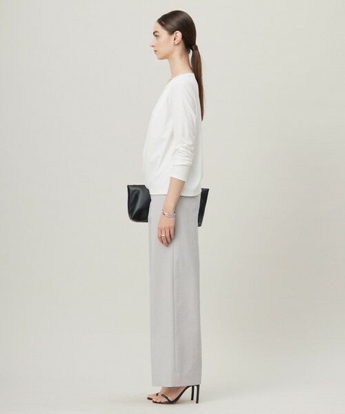 L size ONWARD(大きいサイズ) / エルサイズオンワード カットソー | 【洗える】 PlaXフィラメントジャージー ドレープカットソー | 詳細11