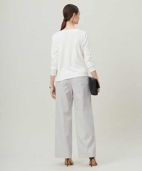 L size ONWARD(大きいサイズ) / エルサイズオンワード カットソー | 【洗える】 PlaXフィラメントジャージー ドレープカットソー | 詳細12