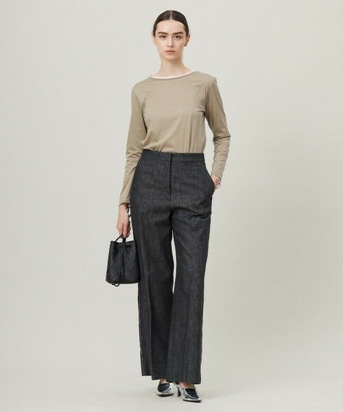 L size ONWARD(大きいサイズ) / エルサイズオンワード カットソー | 【洗える】46Gハンドレッドジャージー プルオーバー | 詳細15