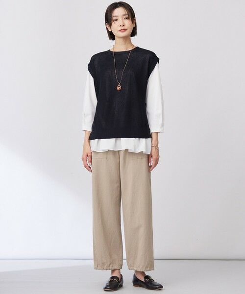 L size ONWARD(大きいサイズ) / エルサイズオンワード カットソー | 【WEB限定カラーあり】スムースジャージー フレアー カットソー | 詳細18