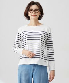 L size ONWARD(大きいサイズ) / エルサイズオンワード カットソー | バスクボーダー カットソー