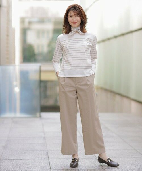 L size ONWARD(大きいサイズ) / エルサイズオンワード カットソー | バスクボーダー カットソー | 詳細12