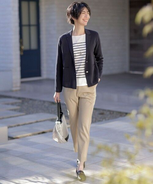 L size ONWARD(大きいサイズ) / エルサイズオンワード カットソー | バスクボーダー カットソー | 詳細19