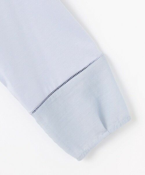 L size ONWARD(大きいサイズ) / エルサイズオンワード カットソー | 【洗える】プレーティングジャージー バンドカラー カットソー | 詳細17