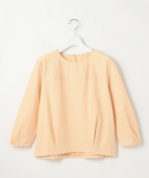 L size ONWARD(大きいサイズ) / エルサイズオンワード カットソー | Jカミーチェストライプ クルーネック カットソー | 詳細6