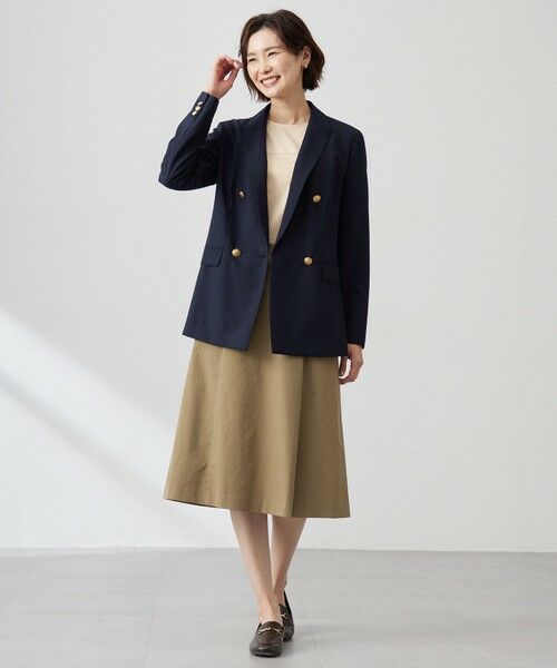 L size ONWARD(大きいサイズ) / エルサイズオンワード カットソー | Jカミーチェストライプ クルーネック カットソー | 詳細5