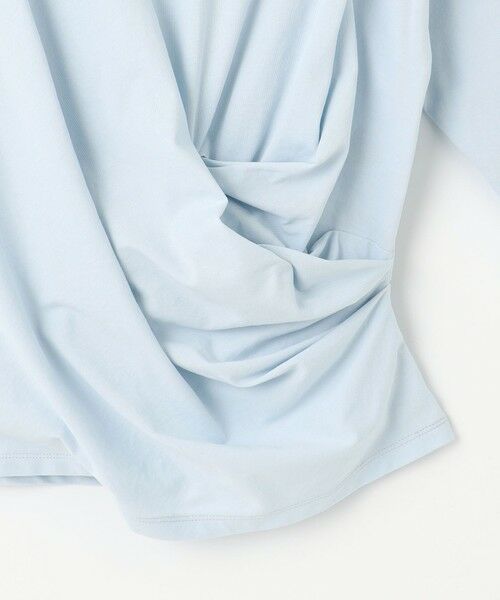 L size ONWARD(大きいサイズ) / エルサイズオンワード カットソー | 【SLOW/一部店舗限定】MVSコットン カシュクール 5分丈 Tシャツ | 詳細8