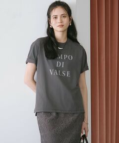 L size ONWARD(大きいサイズ) / エルサイズオンワード カットソー | 【SLOW/一部店舗限定】MVSコットン  ロゴTシャツ