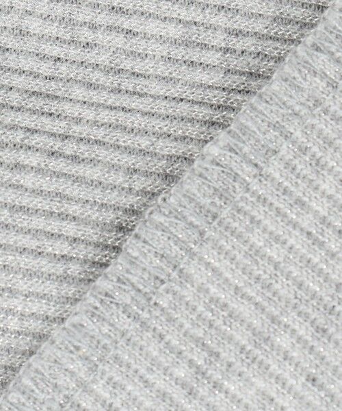 L size ONWARD(大きいサイズ) / エルサイズオンワード カットソー | 【SLOW/一部店舗限定】ラメリブジャージー ロングTシャツ | 詳細13