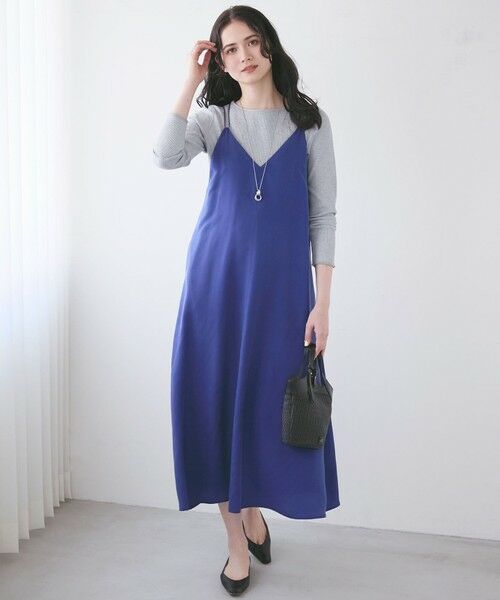 L size ONWARD(大きいサイズ) / エルサイズオンワード カットソー | 【SLOW/一部店舗限定】ラメリブジャージー ロングTシャツ | 詳細6