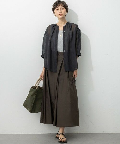 L size ONWARD(大きいサイズ) / エルサイズオンワード タンクトップ | 【SLOW/一部店舗限定】好評につき新色追加！ラメリブジャージー タンクトップ | 詳細12