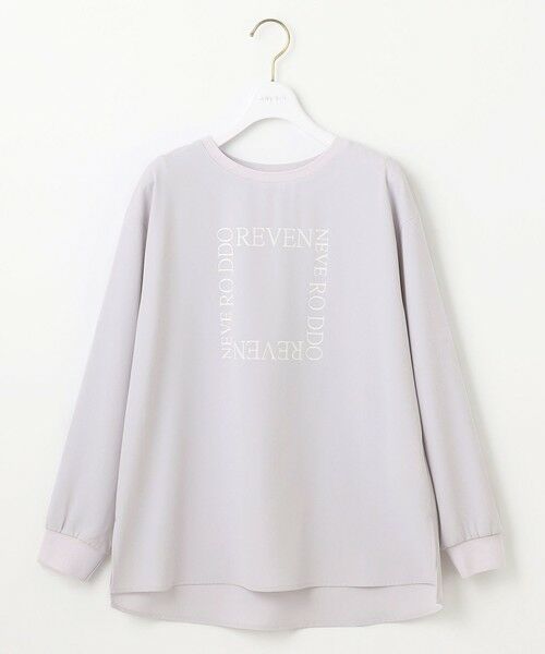 L size ONWARD(大きいサイズ) / エルサイズオンワード カットソー | 【洗える】2wayストレッチジョーゼットロゴ ロンT | 詳細21