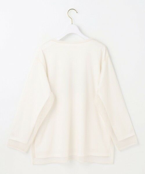 L size ONWARD(大きいサイズ) / エルサイズオンワード カットソー | 【貴島明日香さんコラボ】チュールレイニャード猫 Tシャツ | 詳細6