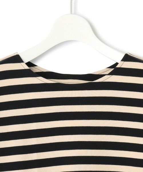 L size ONWARD(大きいサイズ) / エルサイズオンワード カットソー | 【CanCam４月号掲載/洗える】Armor-lux スムース バックボタン ボーダー カットソー | 詳細12