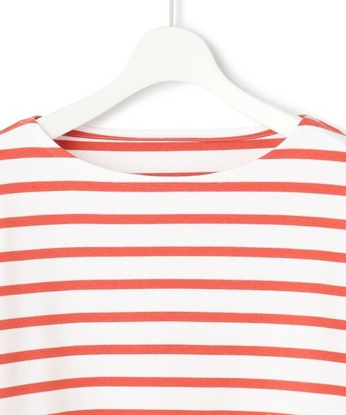 L size ONWARD(大きいサイズ) / エルサイズオンワード カットソー | 【洗える】Armor-lux スムース クロップド  ボーダー カットソー | 詳細10