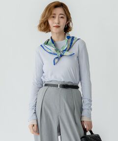 L size ONWARD(大きいサイズ) / エルサイズオンワード カットソー | 【Oggi5月号掲載/洗える】シアー レイヤード TEE