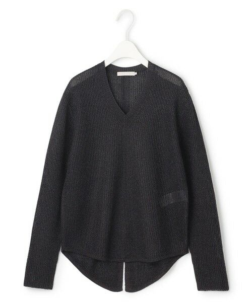 L size ONWARD(大きいサイズ) / エルサイズオンワード ニット・セーター | 【洗える】 ペーパーブレンドシャインニット Vネックプルオーバー | 詳細8