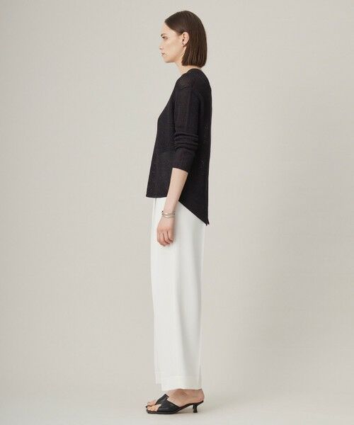 L size ONWARD(大きいサイズ) / エルサイズオンワード ニット・セーター | 【洗える】 ペーパーブレンドシャインニット Vネックプルオーバー | 詳細3