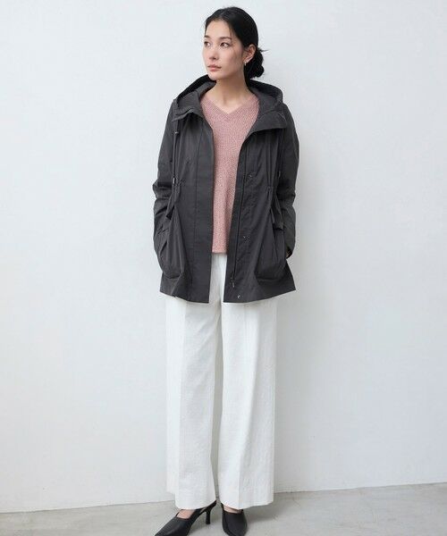 L size ONWARD(大きいサイズ) / エルサイズオンワード ニット・セーター | 【洗える】 ペーパーブレンドシャインニット Vネックプルオーバー | 詳細9