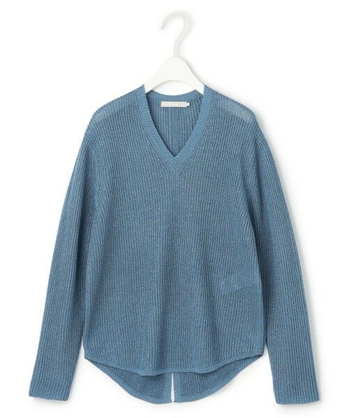 L size ONWARD(大きいサイズ) / エルサイズオンワード ニット・セーター | 【洗える】 ペーパーブレンドシャインニット Vネックプルオーバー | 詳細28