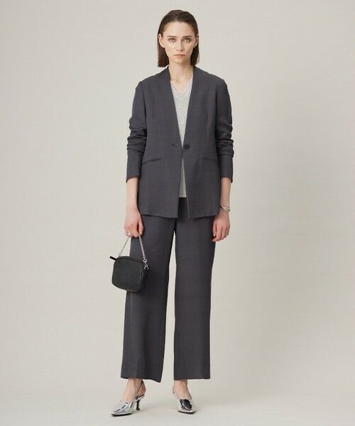 L size ONWARD(大きいサイズ) / エルサイズオンワード ニット・セーター | 【洗える】 ペーパーブレンドシャインニット Vネックプルオーバー | 詳細30