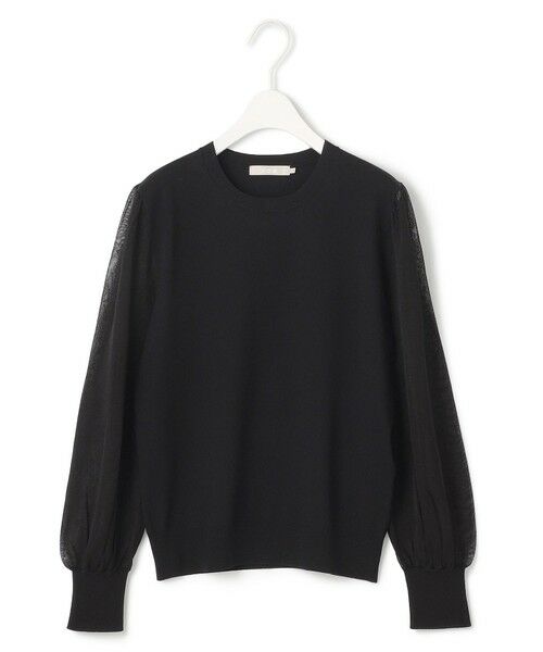 L size ONWARD(大きいサイズ) / エルサイズオンワード ニット・セーター | 【洗える】クロスコンビ シアースリーブニット | 詳細9