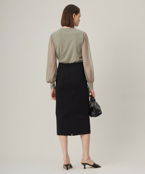 L size ONWARD(大きいサイズ) / エルサイズオンワード ニット・セーター | 【洗える】クロスコンビ シアースリーブニット | 詳細13