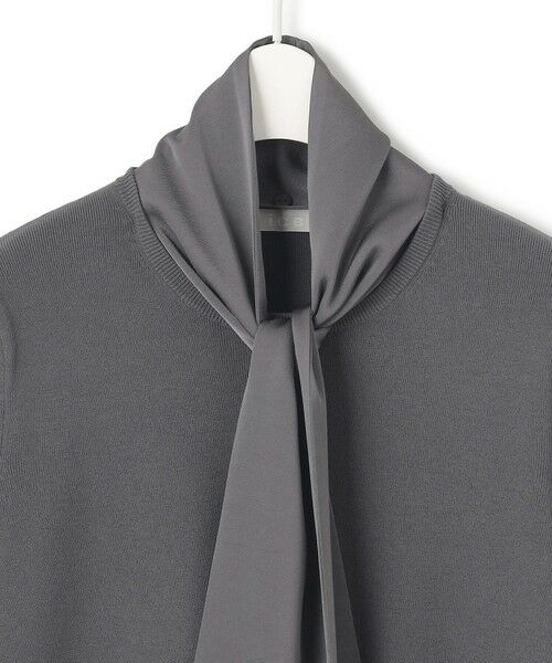 L size ONWARD(大きいサイズ) / エルサイズオンワード ニット・セーター | 【洗える】 クロスコンビ ボウタイニット | 詳細12