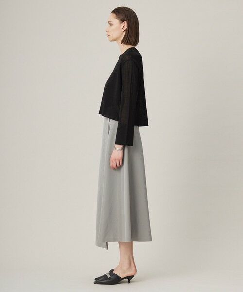 L size ONWARD(大きいサイズ) / エルサイズオンワード ニット・セーター | 【洗える】 リネンレーヨンハイゲージ クロップドプルオーバー | 詳細3