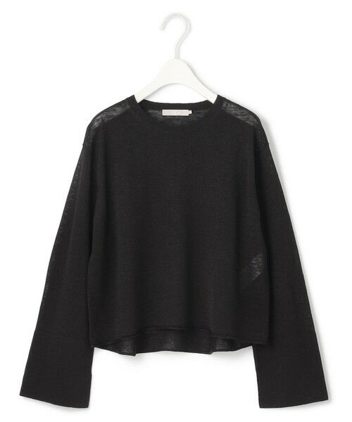 L size ONWARD(大きいサイズ) / エルサイズオンワード ニット・セーター | 【洗える】 リネンレーヨンハイゲージ クロップドプルオーバー | 詳細5