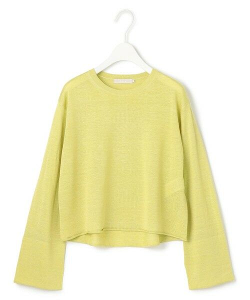 L size ONWARD(大きいサイズ) / エルサイズオンワード ニット・セーター | 【洗える】 リネンレーヨンハイゲージ クロップドプルオーバー | 詳細9