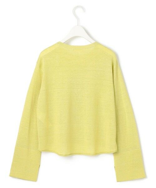 L size ONWARD(大きいサイズ) / エルサイズオンワード ニット・セーター | 【洗える】 リネンレーヨンハイゲージ クロップドプルオーバー | 詳細10