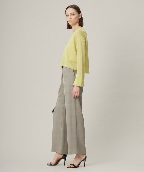 L size ONWARD(大きいサイズ) / エルサイズオンワード ニット・セーター | 【洗える】 リネンレーヨンハイゲージ クロップドプルオーバー | 詳細7