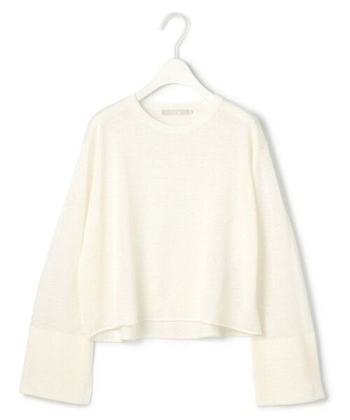 L size ONWARD(大きいサイズ) / エルサイズオンワード ニット・セーター | 【洗える】 リネンレーヨンハイゲージ クロップドプルオーバー | 詳細19