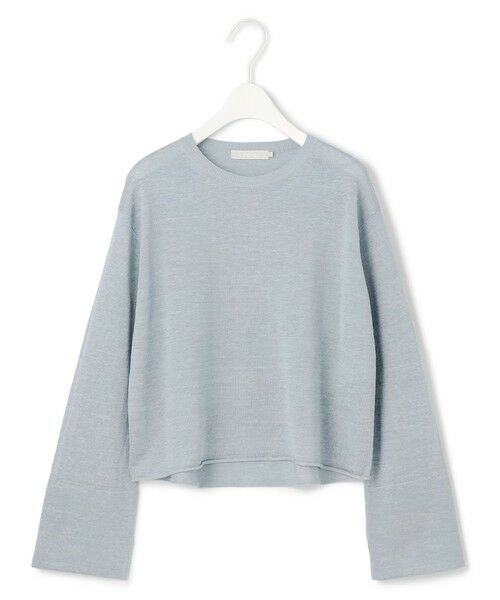 L size ONWARD(大きいサイズ) / エルサイズオンワード ニット・セーター | 【洗える】 リネンレーヨンハイゲージ クロップドプルオーバー | 詳細24