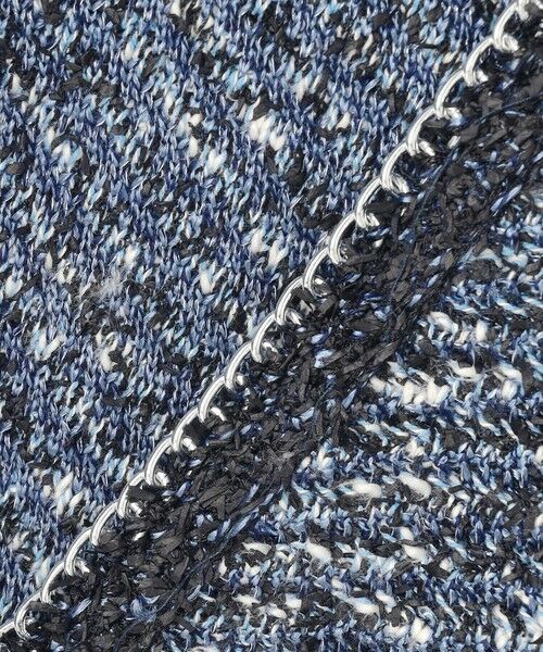 L size ONWARD(大きいサイズ) / エルサイズオンワード カーディガン・ボレロ | 【ドラマ「続・続・最後から二番目の恋」着用】 デニムライクツィード ニットジャケット | 詳細8