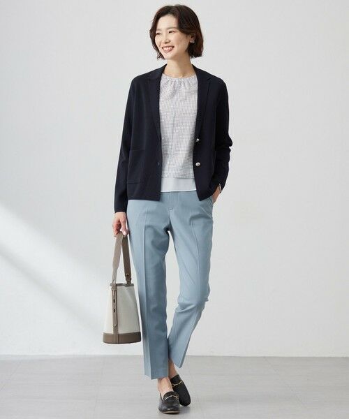 L size ONWARD(大きいサイズ) / エルサイズオンワード カーディガン・ボレロ | 【洗える】Cotton Acetate ニット ジャケット | 詳細19