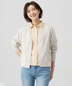 L size ONWARD(大きいサイズ) / エルサイズオンワード カーディガン・ボレロ | 【洗える】Cotton Acetate ドルマンスリーブ カーディガン