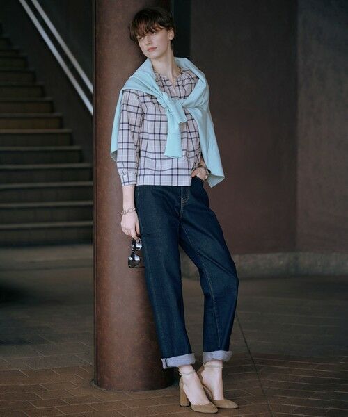 L size ONWARD(大きいサイズ) / エルサイズオンワード カーディガン・ボレロ | 【洗える】Cotton Acetate ドルマンスリーブ カーディガン | 詳細11