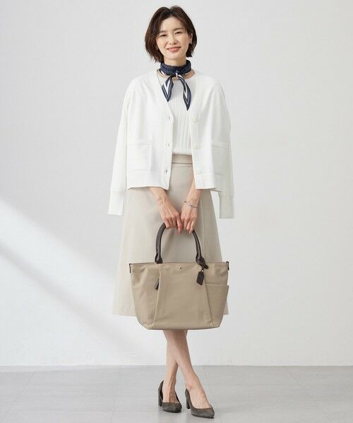 L size ONWARD(大きいサイズ) / エルサイズオンワード ニット・セーター | 【洗える】Cotton Acetate ストライプ ニット プルオーバー | 詳細3