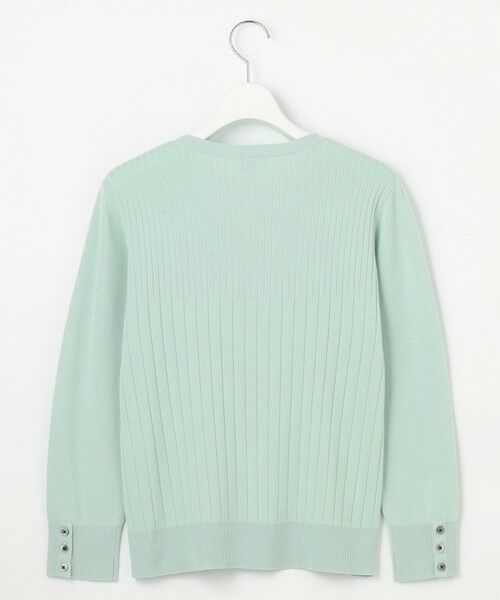 L size ONWARD(大きいサイズ) / エルサイズオンワード ニット・セーター | 【洗える】Cotton Acetate ストライプ ニット プルオーバー | 詳細9