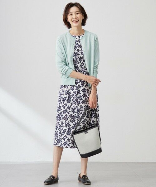 L size ONWARD(大きいサイズ) / エルサイズオンワード カーディガン・ボレロ | 【洗える】BASIC HT COTTON クルーネック カーディガン | 詳細16