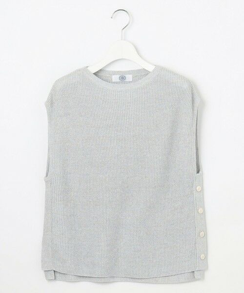 L size ONWARD(大きいサイズ) / エルサイズオンワード ベスト | 【洗える】Linen Cotton Vest  ニット ベスト | 詳細12