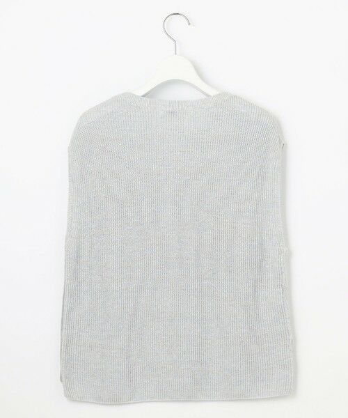 L size ONWARD(大きいサイズ) / エルサイズオンワード ベスト | 【洗える】Linen Cotton Vest  ニット ベスト | 詳細13