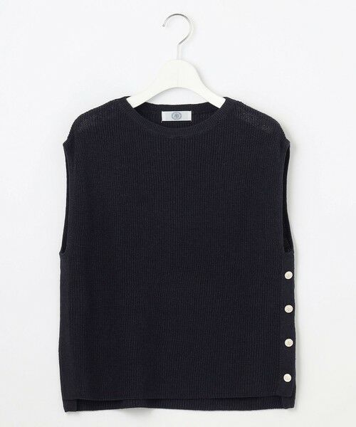 L size ONWARD(大きいサイズ) / エルサイズオンワード ベスト | 【洗える】Linen Cotton Vest  ニット ベスト | 詳細22