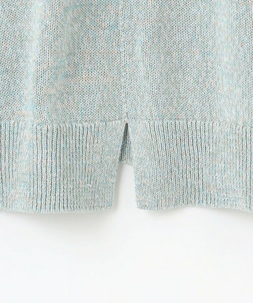 L size ONWARD(大きいサイズ) / エルサイズオンワード ニット・セーター | 【洗える】GIMA COTTON ミックスカラー Vネック ニット | 詳細13